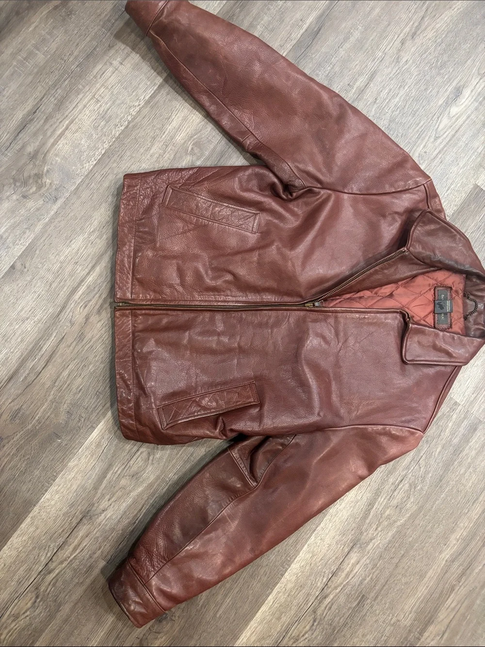 Banana Republic bomber comfort markings